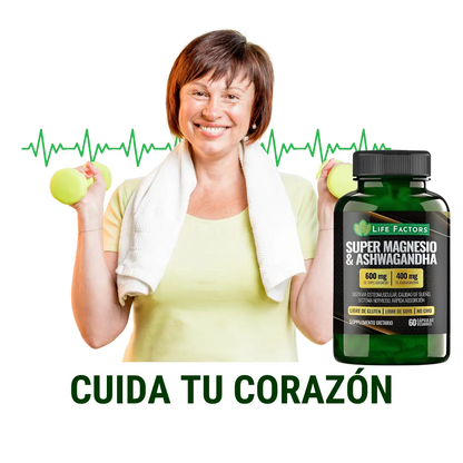 Suplemento Magnesio + Ashwagandha 600Mg
