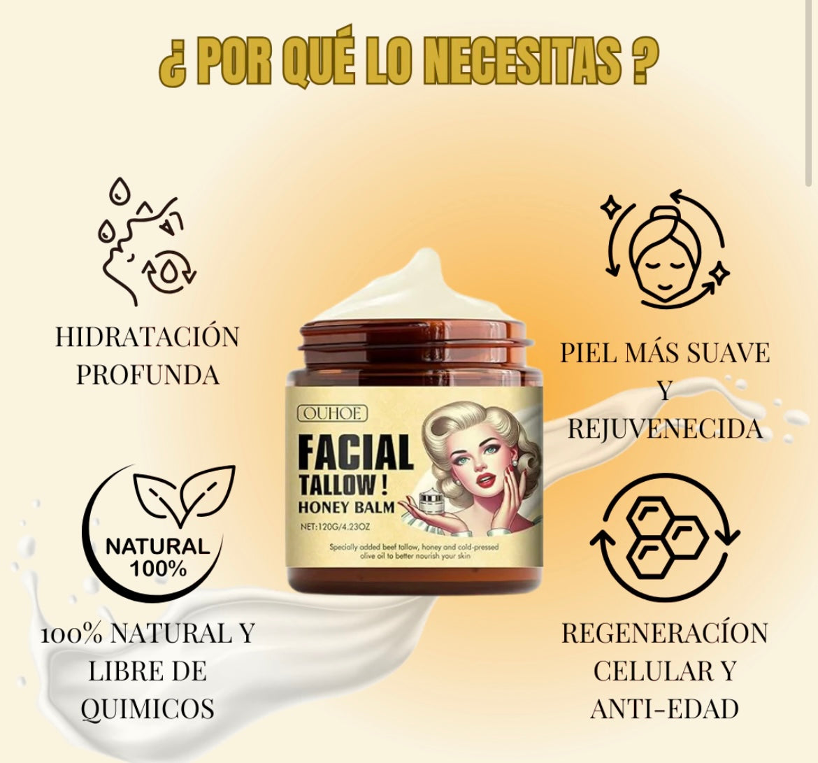 EVIL GOODS Bálsamo de miel y sebo de res Anti-Envejecimiento