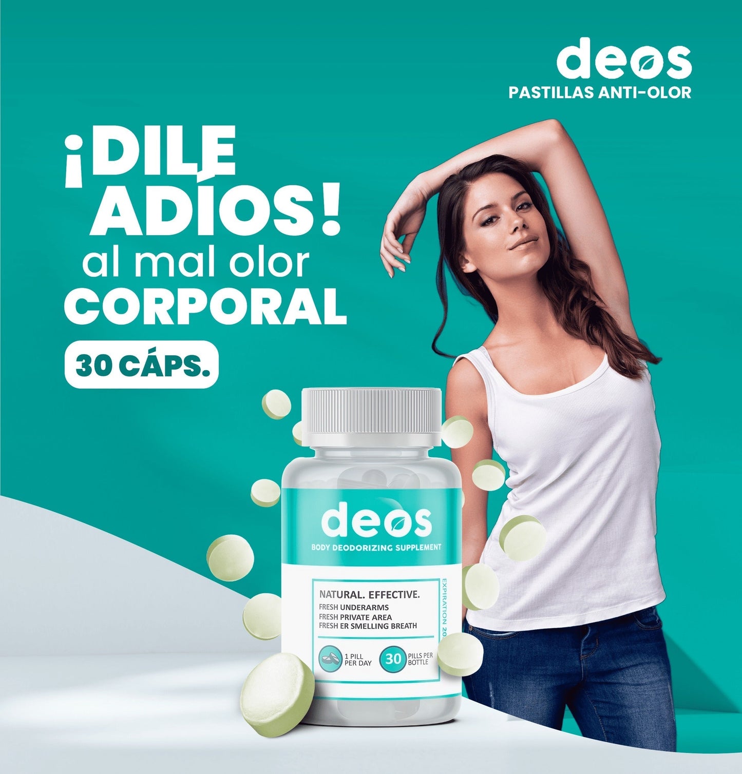 Deos™ l Desodorante Corporal Interno (30 CAP)